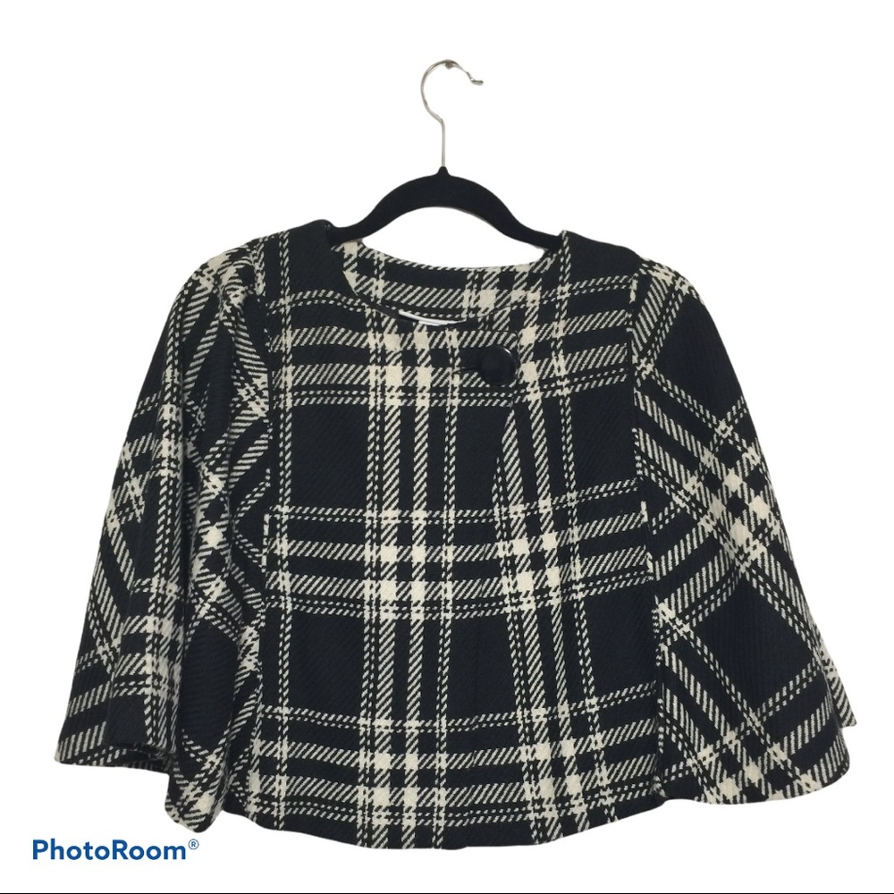 Size Large Wool Blend Capelet Cape Shrug